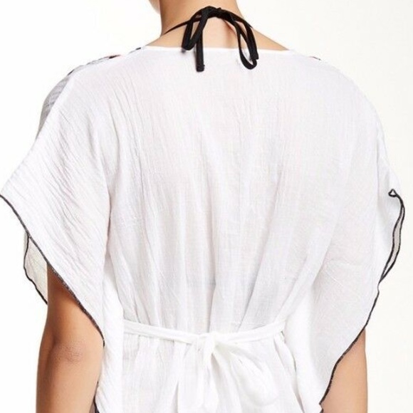 NEW BECCA Heritage Tunic Embroidered Cover-up Dress in White‎ [ SZ M/L ] - Picture 4 of 4